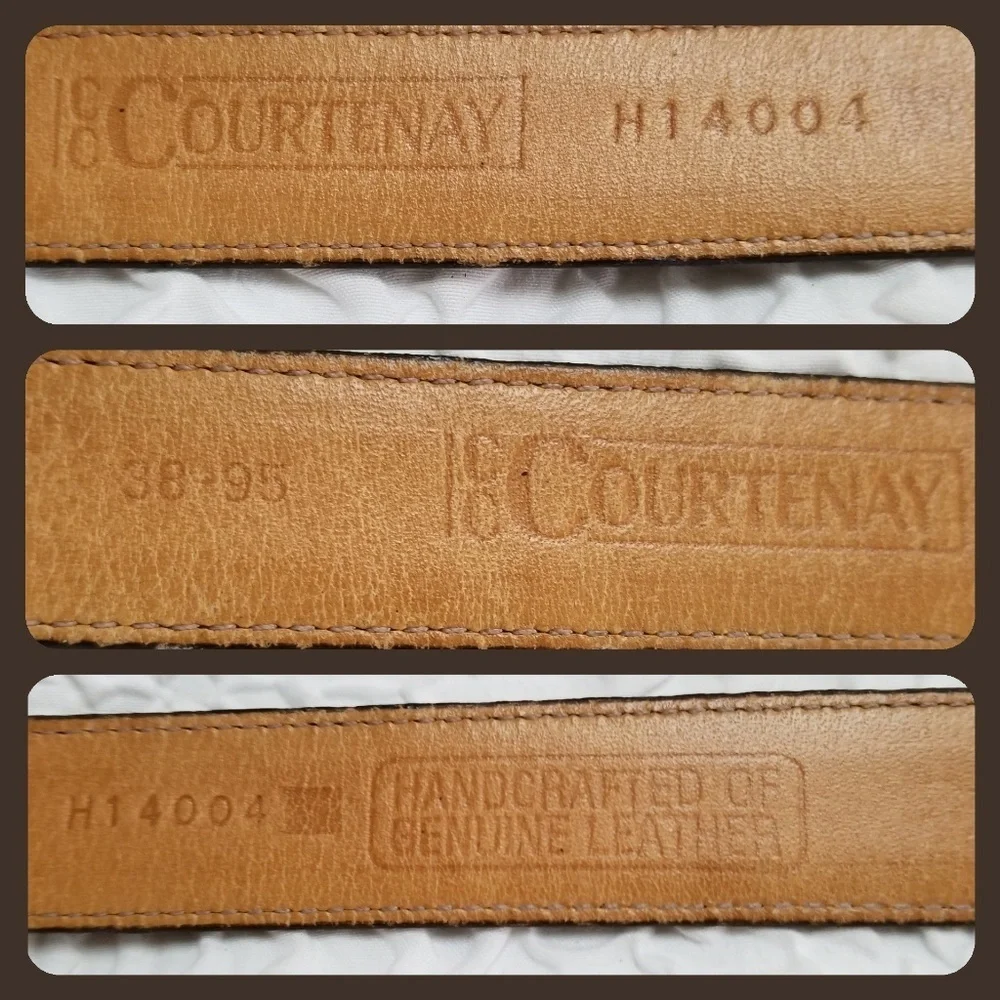 Co Courtenay Mens Brown Leather belt